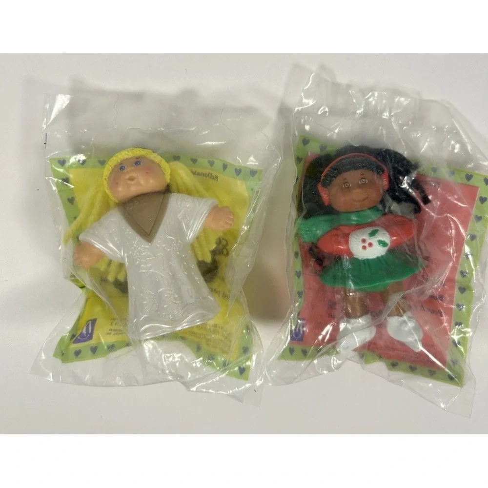1992 McDonalds Happy Meal Holiday Cabbage Patch Dolls Set of 2 NEW SEALED